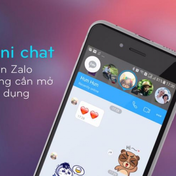 Zalo Mini chat giúp bạn trả lời ngay cả khi đang xem video.
